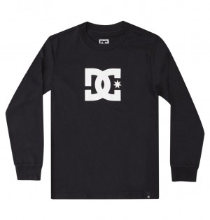 Black DC Shoes DC Star - Long Sleeve T-Shirt | DQZ-730495