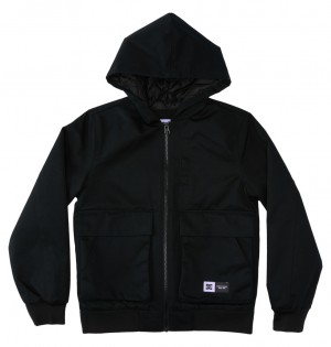 Black DC Shoes Escalate Padded - Workwear Jacket 10-16 | GHU-310597