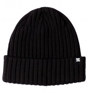 Black DC Shoes Fish N Destroy 2 - Cuffed Beanie | VSI-682154