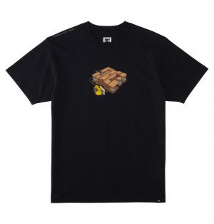 Black DC Shoes Handmade - T-Shirt | MGH-364125