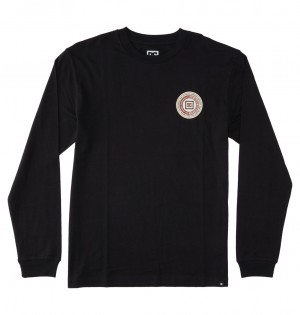 Black DC Shoes Old Head - Long Sleeve T-Shirt | GKP-856032