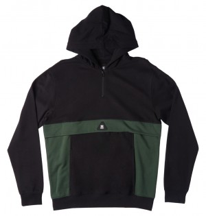 Black DC Shoes Optics - Zip-Up Hoodie | QKR-094786