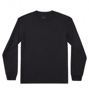 Black Garment Dye DC Shoes DC 1994 - Long Sleeve T-Shirt | RVT-603917