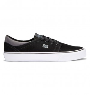 Black / Black / Grey DC Shoes Trase - Suede Shoes | KPG-123594