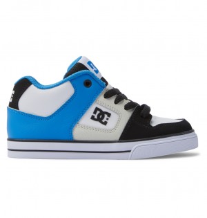 Black / Blue / Grey DC Shoes Pure Mid - Mid-Top Shoes | KTB-710854