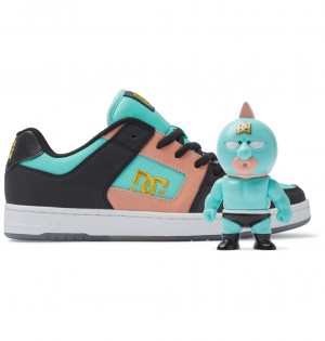 Black / Crazy Pink / Turquoise 1 DC Shoes Manteca 4 atmos - Shoes | UHT-729863