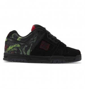 Black / Green / Black DC Shoes Slayer Stag - Shoes | YZO-751204