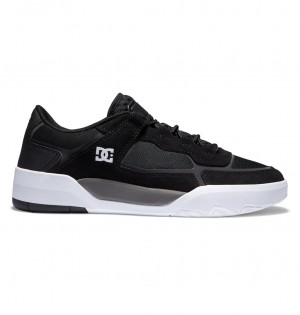 Black / Grey DC Shoes DC Metric S - Leather Skate Shoes | PXL-473521