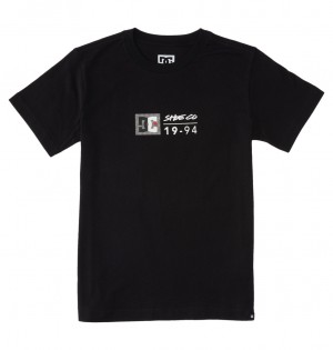 Black / Greystone DC Shoes DC Split Star - T-Shirt | NKQ-764329