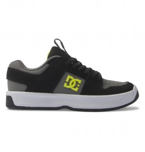 Black / Lime DC Shoes Lynx Zero - Leather Shoes | KOS-637259