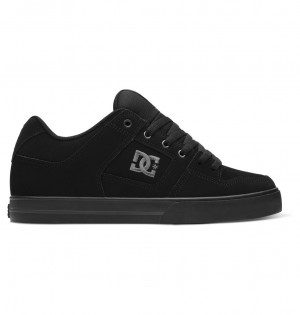 Black / Pirate Black DC Shoes Pure - Leather Shoes | NTZ-679534