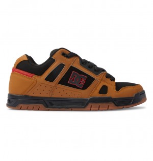 Black / Wheat DC Shoes Stag - Leather Shoes | EMO-098124