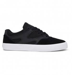 Black / White DC Shoes Kalis Vulc - Shoes | YGR-458326