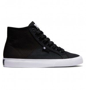 Black / White DC Shoes Manual Hi Txse - High-Top Shoes | FDL-416975