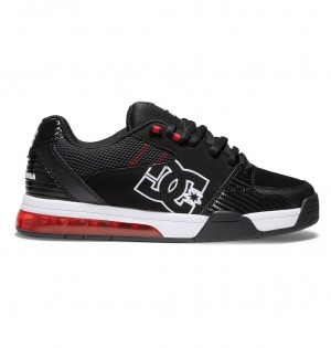 Black / White / Athletic Red DC Shoes Versatile - Skate Shoes | RMO-729081