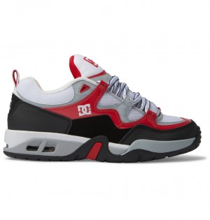 Black / White / Red DC Shoes Truth Beng - Leather Shoes | IEP-438709