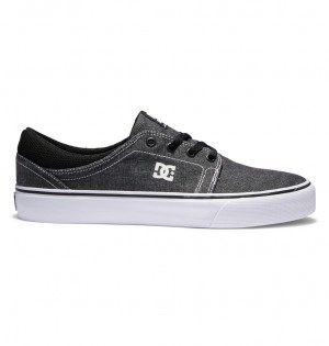 Black / White / White DC Shoes Trase Tx - Shoes | CEL-574639