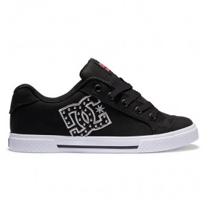 Black / Zebra DC Shoes Chelsea - Shoes | TZD-841397