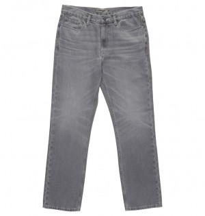 Grey Wash DC Shoes Worker - Straight Fit Jeans | YLJ-905473