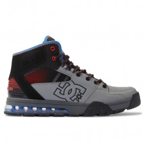 Grey / Blue Ashes DC Shoes Versatile Hi WR - Lace-Up Boots | HLI-801796