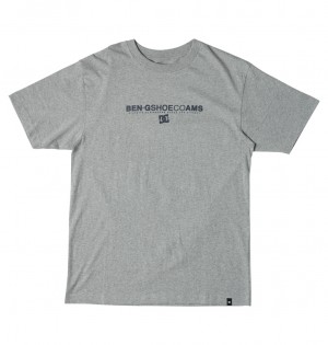 Heather Grey DC Shoes DC x Ben G Amsterdam - T-Shirt | VPU-743690