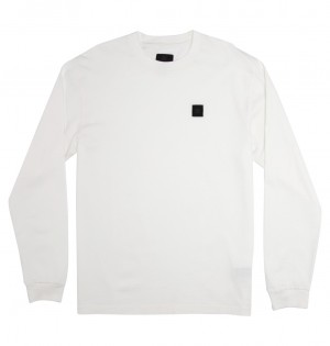 Lily White Garment Dye DC Shoes DC 1994 - Long Sleeve T-Shirt | PFD-758903