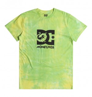 Lime Green DC Shoes x Monegros - T-Shirt | OFQ-628759