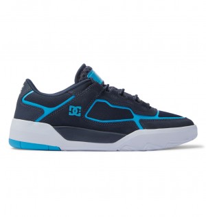 Navy / Blue / White DC Shoes DC Metric S - Leather Skate Shoes | WDO-243068