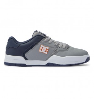 Navy / Grey DC Shoes Central - Leather Shoes | UPL-142578