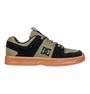 Olive / Black DC Shoes Lynx Zero - Leather Shoes | XLC-671328