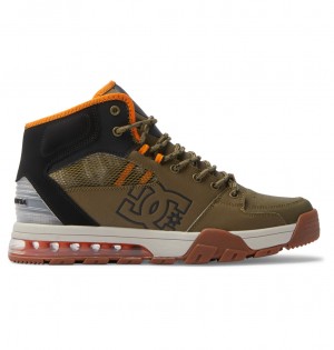 Olive / Black DC Shoes Versatile Hi WR - Lace-Up Boots | OIL-627843