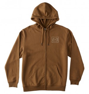 Otter DC Shoes DC Zig Zag - Zip-Up Hoodie | VNB-624180