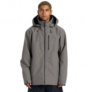 Pewter DC Shoes Basis 30K - Technical Snow Jacket | EKS-359670