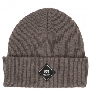 Pewter DC Shoes Label - Beanie | HKU-157902