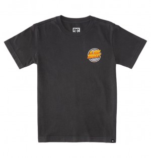 Pirate Black Enzyme Wash DC Shoes Burner - T-Shirt 10-16 | JXW-516398