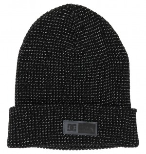 Reflective Black DC Shoes Sight - Beanie | HMG-697234