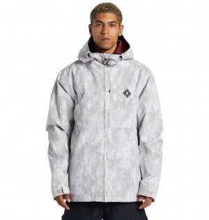 Sand Stone DC Shoes Basis Print - Technical Snow Jacket | AKH-678514