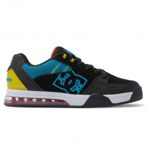 Shadow / Olympic Blue / Lime Green DC Shoes Versatile - Skate Shoes | HCJ-290371