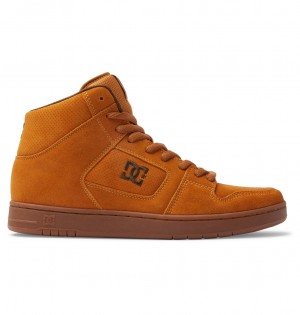 Wheat / Dk Chocolate DC Shoes Manteca 4 Hi - High-Top Shoes | LBN-310298