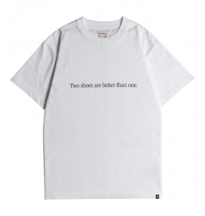 White DC Shoes DCrave - T-Shirt | ZFM-328095