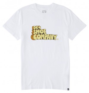 White DC Shoes Nostalgic - T-Shirt | RMF-829061