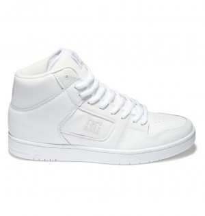 White / White / Battleship DC Shoes Manteca 4 Hi - High-Top Shoes | DIC-614320