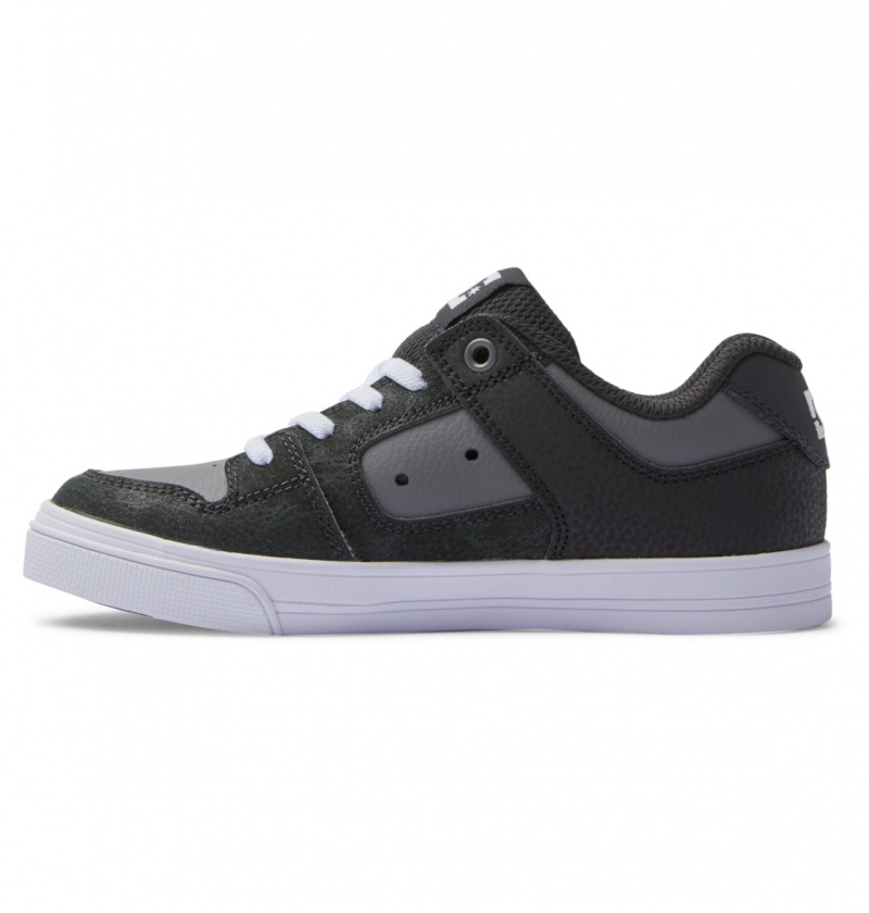 Anthracite / Black DC Shoes Pure Elastic - Shoes 8-16 | DGK-752943