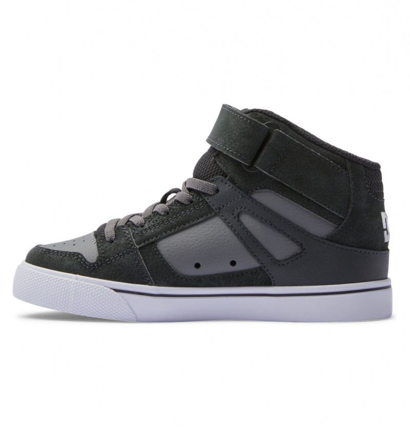 Anthracite / Black DC Shoes Pure High-Top EV - High-Top Leather Shoes | KXH-108752