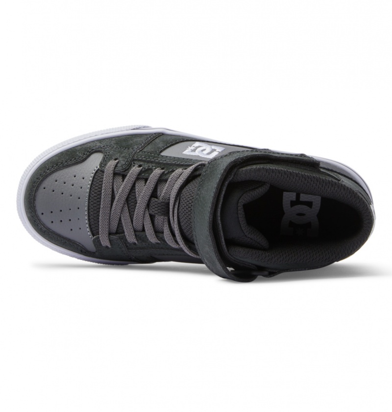 Anthracite / Black DC Shoes Pure High-Top EV - High-Top Leather Shoes | KXH-108752