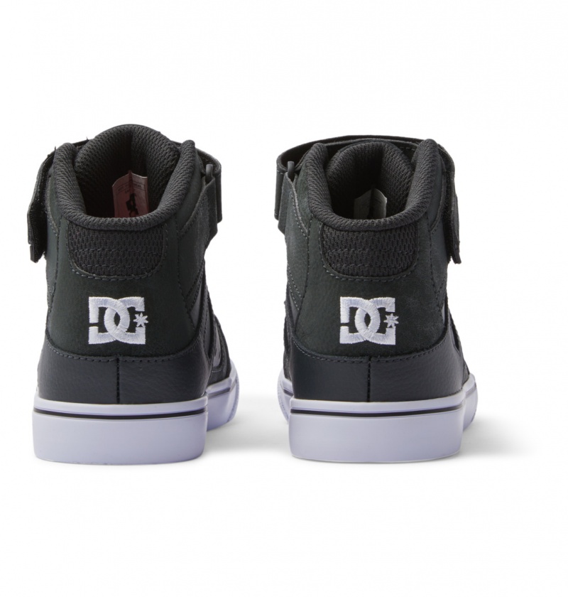 Anthracite / Black DC Shoes Pure High-Top EV - High-Top Leather Shoes | KXH-108752