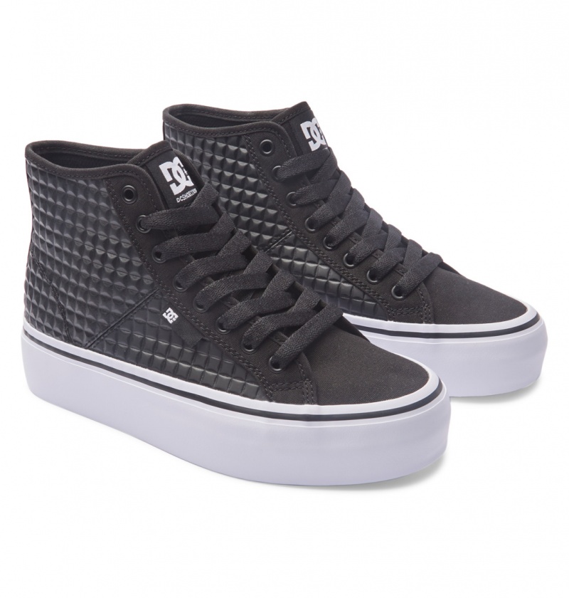 Battleship / Gun Metal DC Shoes Manual Hi Platform - High-Top Shoes | OWT-561379