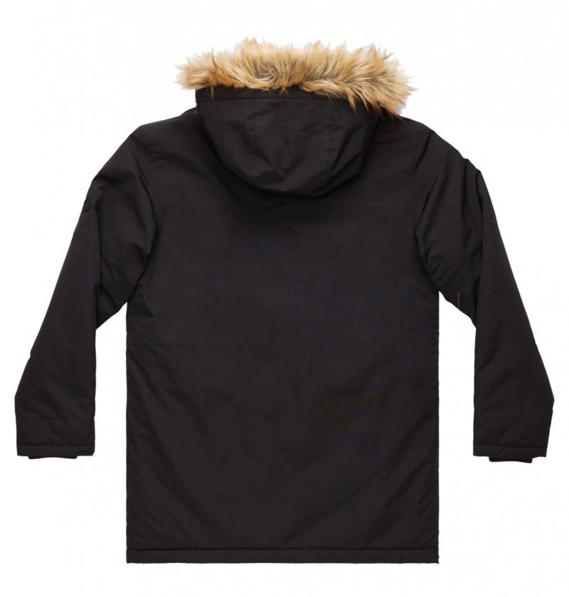 Black DC Shoes Bamberg - Water-Resistant Parka | KRJ-392061