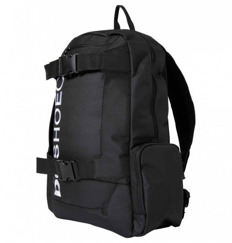 Black DC Shoes Chalkers 28L - Large Skate Backpack | EUF-654938