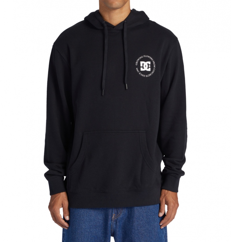 Black DC Shoes Concrete - Hoodie | RBV-901256